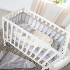 Lit Cododo Et Berceau Roba Style 3 En 1 En Bois Blanc -Allobébé ro063226696 2