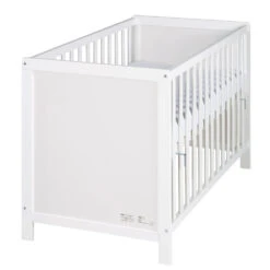 Roba Chambre Bébé Duo 'hamburg' Blanche 2 En 1 Lit Bébé 60x120 + Commode à Langer 2 Tiroirs -Allobébé ro069021516 2