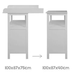 Roba Chambre Bébé Duo 'hamburg' Taupe 2 En 1 Lit Bébé 60x120 + Commode à Langer 2 Tiroirs -Allobébé ro069024456 3