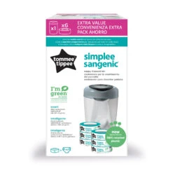 Tommee Tippee Starter Pack Poubelle Simplee + 6 Recharges -Allobébé sg095100207 8