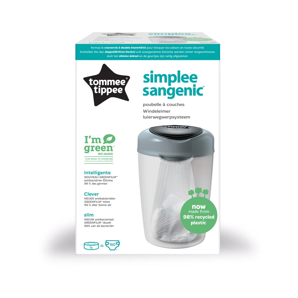 Tommee Tippee Poubelle à Couches Simplee Gris 9 Tommee Tippee Poubelle à Couches Simplee Gris – Image 9
