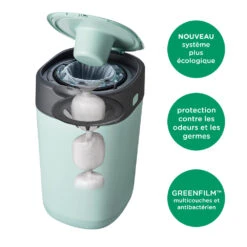 Tommee Tippee Poubelle à Couches Twist & Click Vert 14 Tommee Tippee Poubelle à Couches Twist & Click Vert -Allobébé sg095110242 6