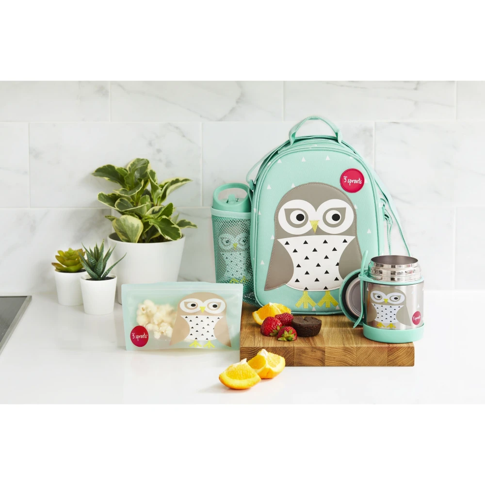 3 Sprouts Lunch Box Enfant Chouette 2 3 Sprouts Lunch Box Enfant Chouette – Image 2