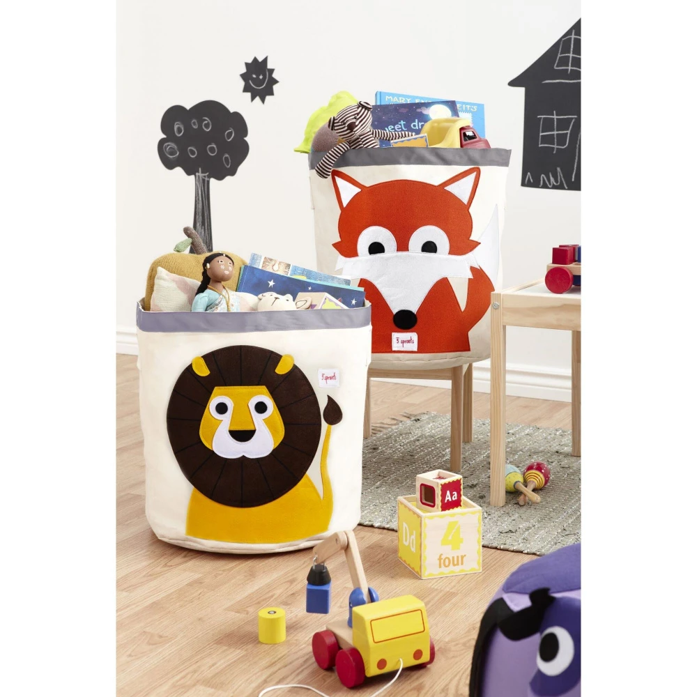3 Sprouts Sac à Jouets Lion 3 3 Sprouts Sac à Jouets Lion – Image 3