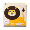 3 Sprouts Cube De Rangement Lion 33 X 33 Cm