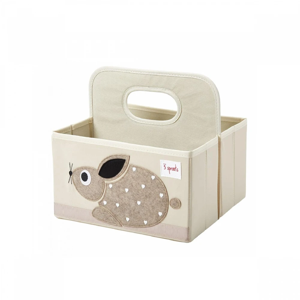 3 Sprouts Panier De Toilette Bébé Lapin 28 X 25 Cm 1 3 Sprouts Panier De Toilette Bébé Lapin 28 X 25 Cm