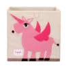 3 Sprouts Cube De Rangement Licorne 33 X 33 Cm