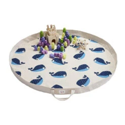 3 Sprouts Sac à Jouets / Tapis De Jeu 2 En 1 Baleine 7 3 Sprouts Sac à Jouets / Tapis De Jeu 2 En 1 Baleine -Allobébé sp067000498 3