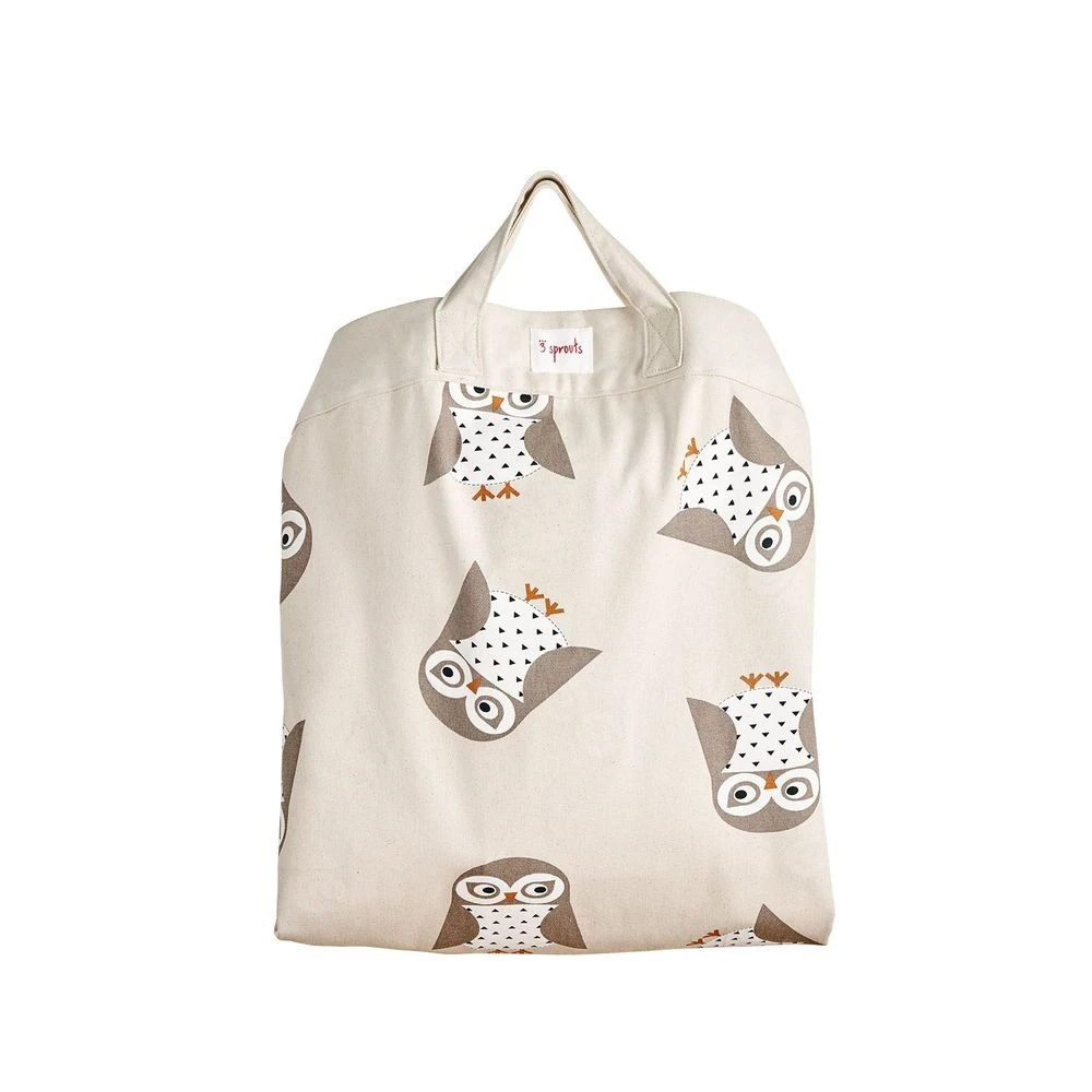 3 Sprouts Sac à Jouets / Tapis De Jeu 2 En 1 Chouette 2 3 Sprouts Sac à Jouets / Tapis De Jeu 2 En 1 Chouette – Image 2