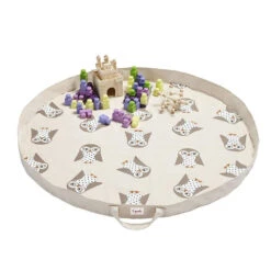 3 Sprouts Sac à Jouets / Tapis De Jeu 2 En 1 Chouette 7 3 Sprouts Sac à Jouets / Tapis De Jeu 2 En 1 Chouette -Allobébé sp067000542 3
