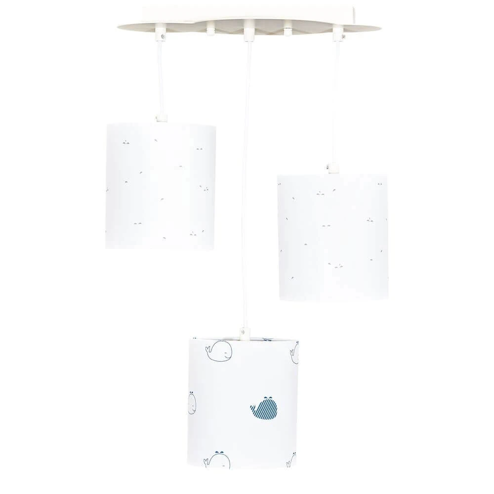 Suspension Lumineuse Trio Blue Baleine 1 Suspension Lumineuse Trio Blue Baleine