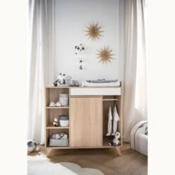Chambre Bébé Trio Lit Bébé 60x120 + Commode+armoire Nova Blanc Lin 21 Chambre Bébé Trio Lit Bébé 60x120 + Commode+armoire Nova Blanc Lin -Allobébé st061615760 10
