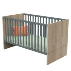 Chambre Duo Lit Little Big Bed 70x140 + Commode Nova Gris Volcan 12 Chambre Duo Lit Little Big Bed 70x140 + Commode Nova Gris Volcan -Allobébé st061615821 5