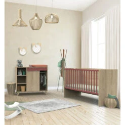 Chambre Bébé Duo Lit Bébé 60x120 + Commode Nova Rose Canyon