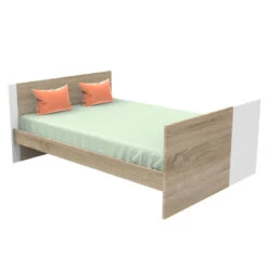 Chambre Trio Lit Combiné évolutif 70x140en140x190 + Commode + Armoire Nova Blanc Lin 11 Chambre Trio Lit Combiné évolutif 70x140en140x190 + Commode + Armoire Nova Blanc Lin -Allobébé st061642053 3