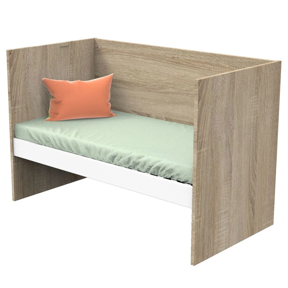 Chambre Trio Lit Combiné évolutif 70x140en140x190 + Commode + Armoire Nova Blanc Lin 5 Chambre Trio Lit Combiné évolutif 70x140en140x190 + Commode + Armoire Nova Blanc Lin – Image 5