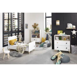Chambre Trio Lit Little Big Bed 70x140 + Commode + Armoire Oslo Goutte 17 Chambre Trio Lit Little Big Bed 70x140 + Commode + Armoire Oslo Goutte -Allobébé st061654706 8