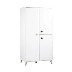 Chambre Duo Lit Combiné évolutif + Armoire Oslo Etoile -Allobébé st061661115 4