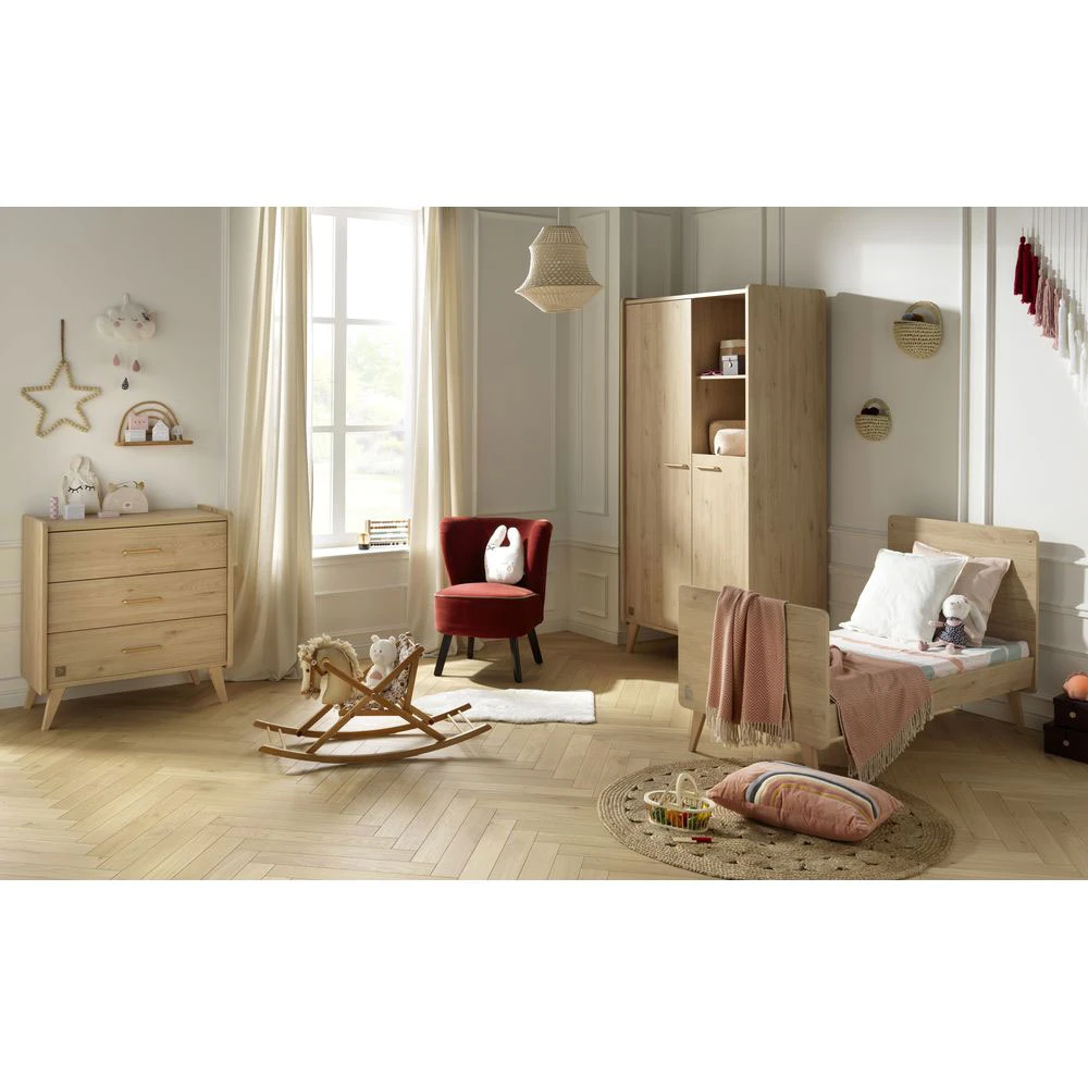 Chambre Bébé Trio Little Big Bed 70x140cm + Commode + Armoire Arty 2 Chambre Bébé Trio Little Big Bed 70x140cm + Commode + Armoire Arty – Image 2
