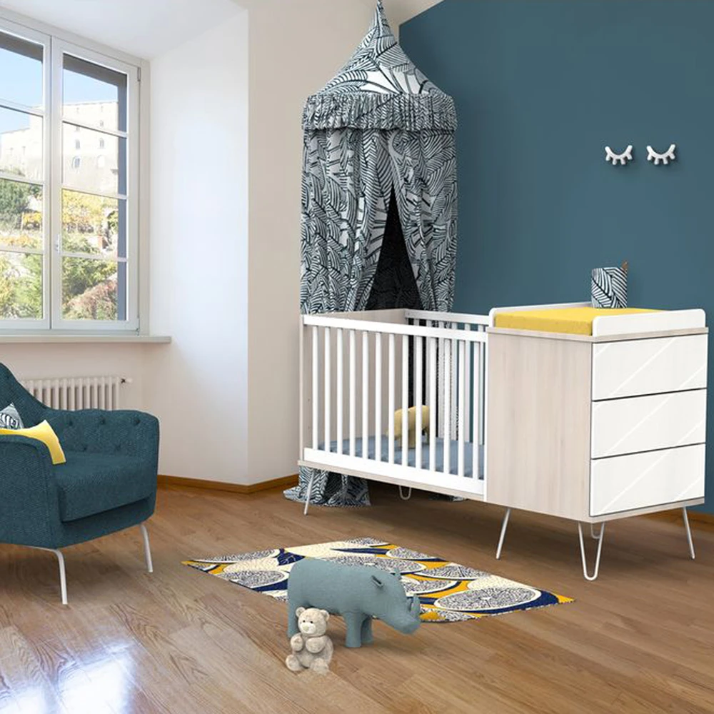 Lit Combiné 60x120cm évolutif En 90x190cm Happy 3 Lit Combiné 60x120cm évolutif En 90x190cm Happy – Image 3