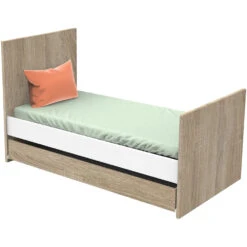 Lit Little Big Bed 70x140cm Nova Blanc Lin -Allobébé st063321870 2