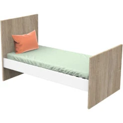 Lit Little Big Bed 70x140cm Nova Blanc Lin -Allobébé st063321870 3