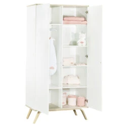 Chambre Bébé Trio Lit 60x120cm + Commode + Armoire Serena -Allobébé st063716593 4