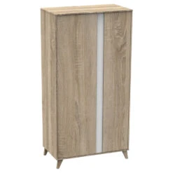 Armoire Chambre Bébé 2 Portes Nova Blanc Lin