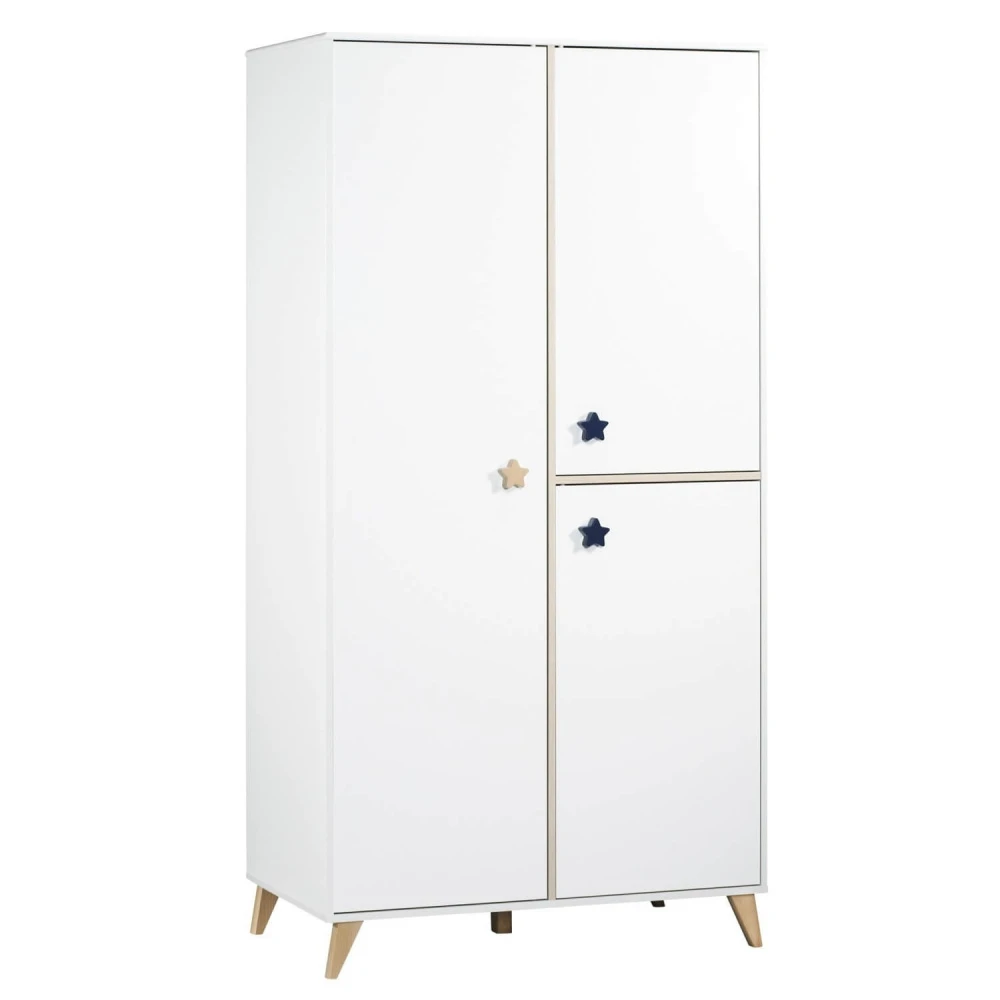Armoire Chambre Bébé Oslo Boutons étoile 1 Armoire Chambre Bébé Oslo Boutons étoile