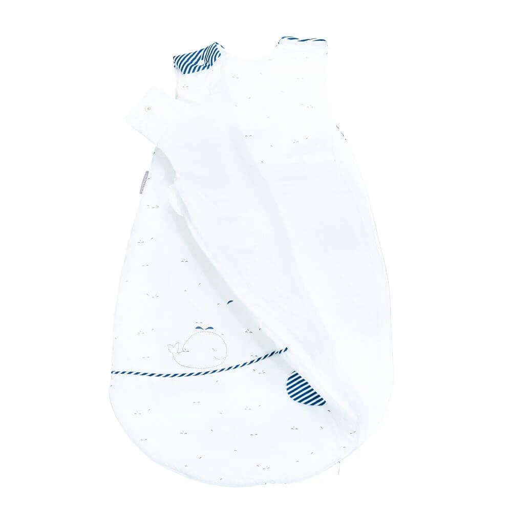 Gigoteuse Ouatinée 0-6 Mois Blue Baleine 2 Gigoteuse Ouatinée 0-6 Mois Blue Baleine – Image 2