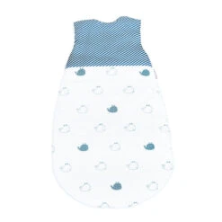 Gigoteuse Ouatinée 0-6 Mois Blue Baleine 5 Gigoteuse Ouatinée 0-6 Mois Blue Baleine -Allobébé st067712939 2