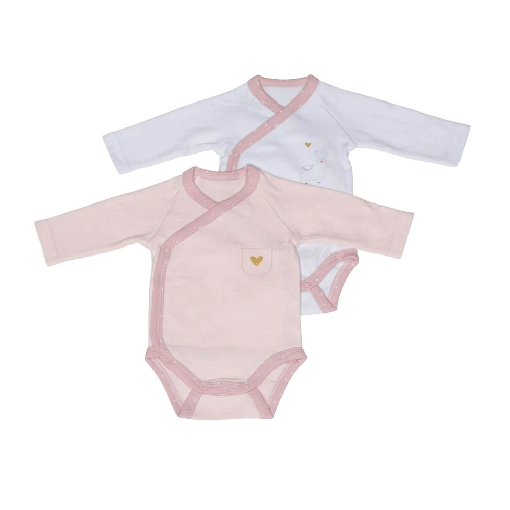Lot De 2 Bodies Blanc Et Rose Naissance Mila 1 Lot De 2 Bodies Blanc Et Rose Naissance Mila