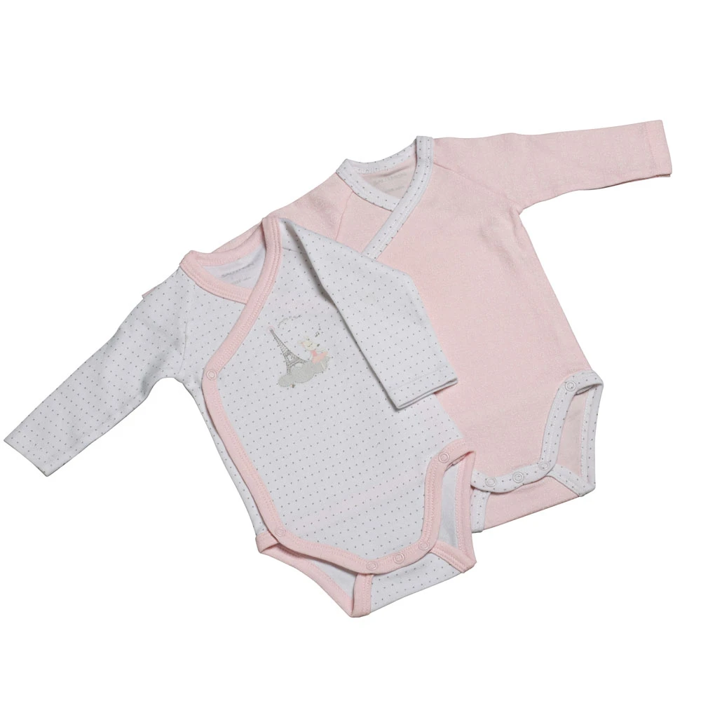 Lot De 2 Bodies Blanc Et Rose 3 Mois Lilibelle 1 Lot De 2 Bodies Blanc Et Rose 3 Mois Lilibelle