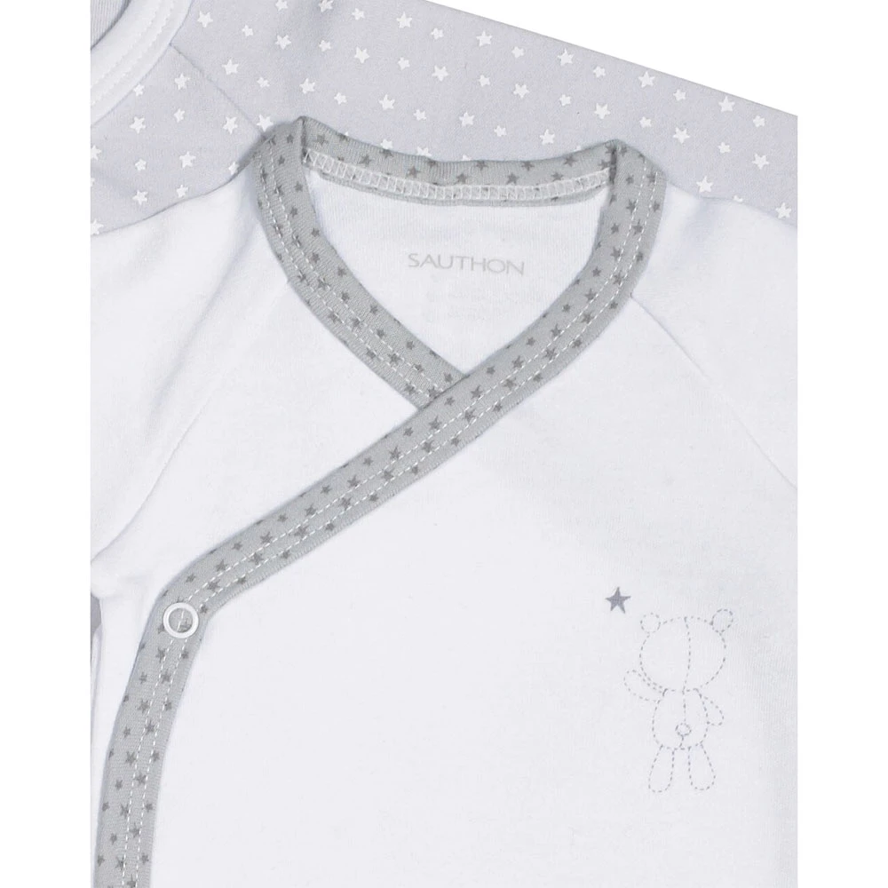 Lot De 2 Bodies Blanc Et Gris Naissance Céleste 2 Lot De 2 Bodies Blanc Et Gris Naissance Céleste – Image 2