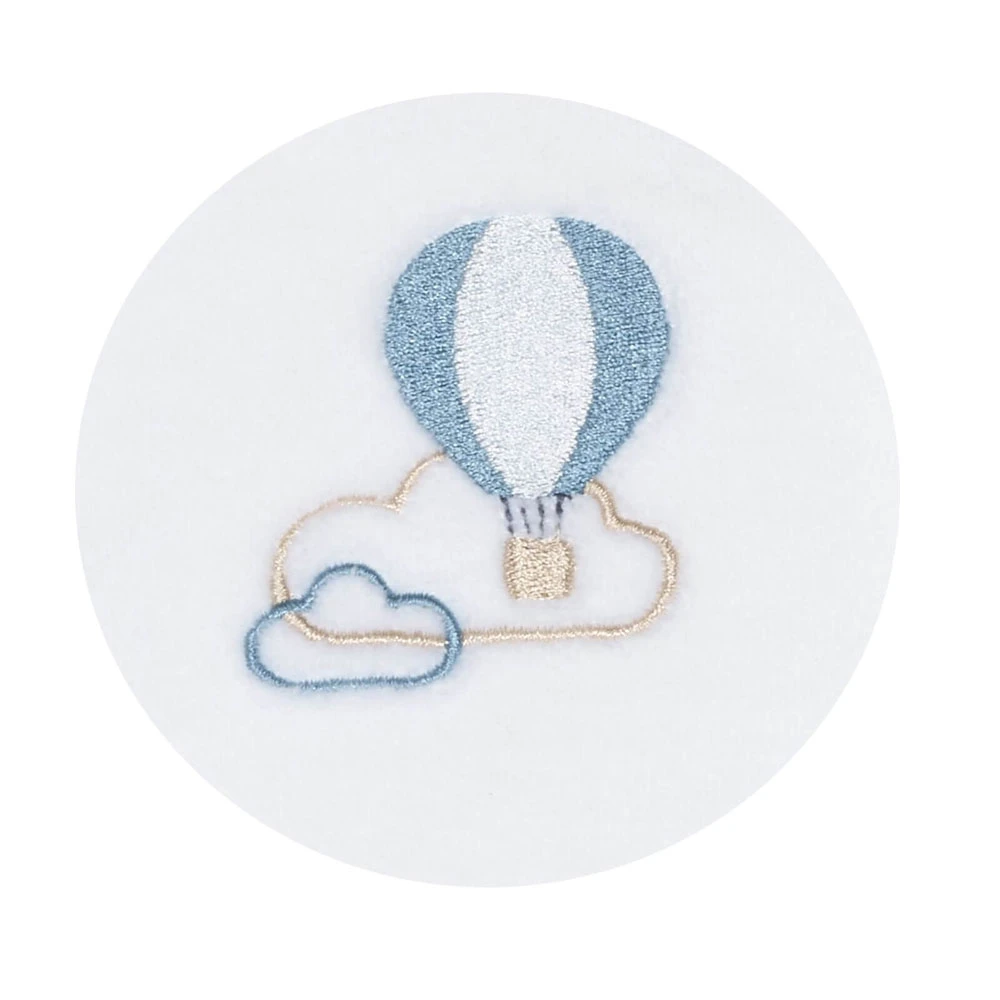 Pyjama Bébé Velours Blanc Montgolfière 3 Mois Lazare 3 Pyjama Bébé Velours Blanc Montgolfière 3 Mois Lazare – Image 3