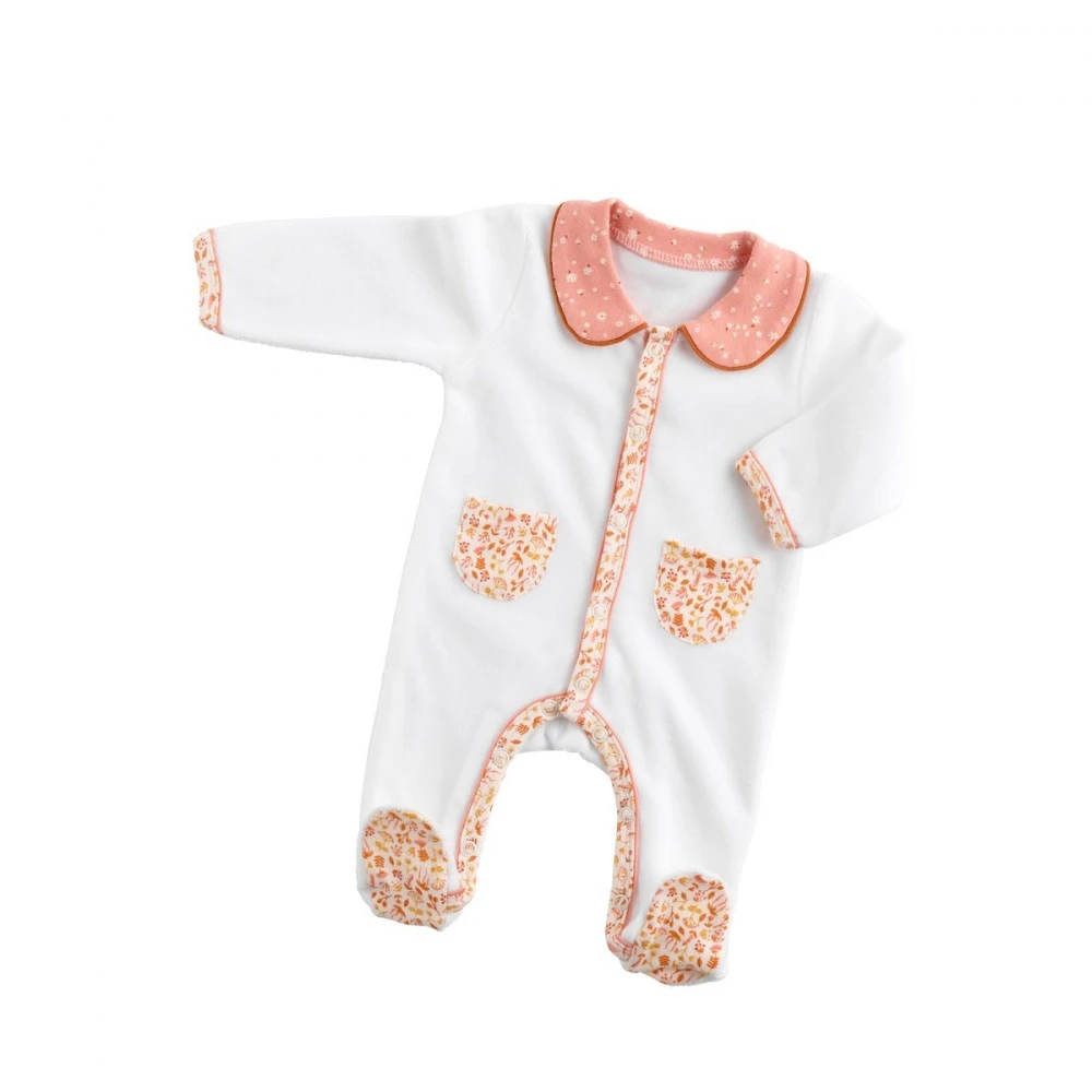 Pyjama Bébé Naissance Col Motif Floral Esmée 1 Pyjama Bébé Naissance Col Motif Floral Esmée
