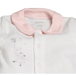 Pyjama Bébé Velours Blanc 1 Mois Lilibelle -Allobébé st125091579 2