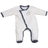 Pyjama Bébé Velours Blanc 1 Mois Merlin