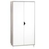 Armoire Chambre Bébé 2 Portes Scandi Gris