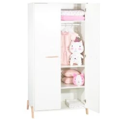 Armoire Chambre Bébé 2 Portes Joy Naturel -Allobébé sy064315282 2