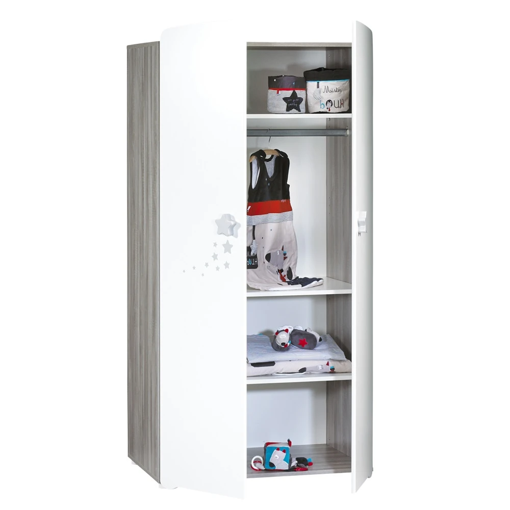 Armoire Chambre Bébé 2 Portes Nao 2 Armoire Chambre Bébé 2 Portes Nao – Image 2