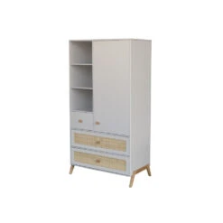 Chambre Trio Marélia Lune Lit 60x120 Cm + Commode + Armoire -Allobébé th061607741 2