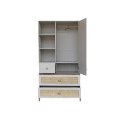 Chambre Trio Marélia Lune Lit 60x120 Cm + Commode + Armoire -Allobébé th061607741 3