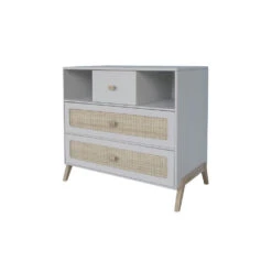 Chambre Trio Marélia Lune Lit 60x120 Cm + Commode + Armoire -Allobébé th061607741 4