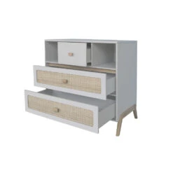 Chambre Trio Marélia Lune Lit 60x120 Cm + Commode + Armoire -Allobébé th061607741 6