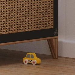 Lit Bébé évolutif Nami Canne De Rotin 70 X 140 Onyx -Allobébé th063329431 5