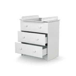 Chambre Trio Marelle Lit 60x120 Cm + Commode à Langer + Armoire Blanc -Allobébé tq061602130 6