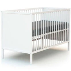 Chambre Duo Lit Bébé 60x120 Cm Et Commode à Langer Webaby Blanc 9 Chambre Duo Lit Bébé 60x120 Cm Et Commode à Langer Webaby Blanc -Allobébé tq061605018 4