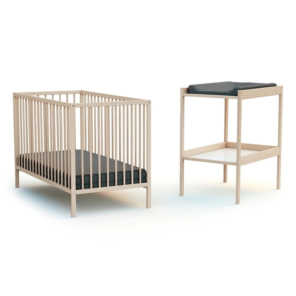 Chambre Duo Lit Bébé Et Table à Langer Brut 1 Chambre Duo Lit Bébé Et Table à Langer Brut
