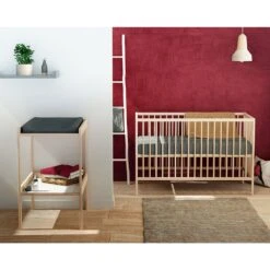 Chambre Duo Lit Bébé Et Table à Langer Brut 5 Chambre Duo Lit Bébé Et Table à Langer Brut -Allobébé tq061607043 2